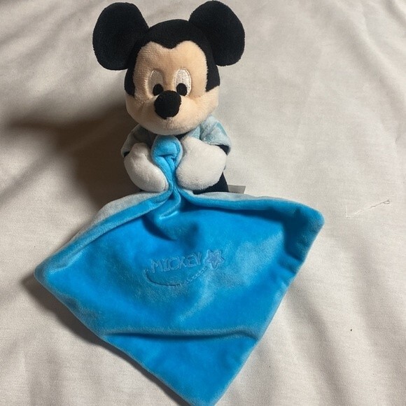 Disney Mickey Mouse plush Blankey blanket security stuffed animal lovey - Picture 1 of 9